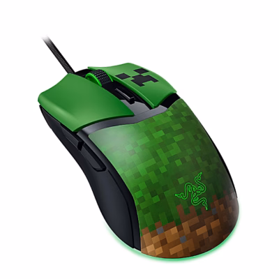 Mängurihiir Razer Cobra Minecraft Edition rohelise Creeperi kujunduse ja kaabliga