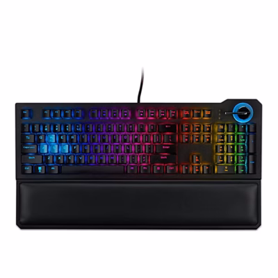 Acer Predator Aethon 700 mänguriklaviatuur RGB-valgusega ja randmetoega otse ülalt