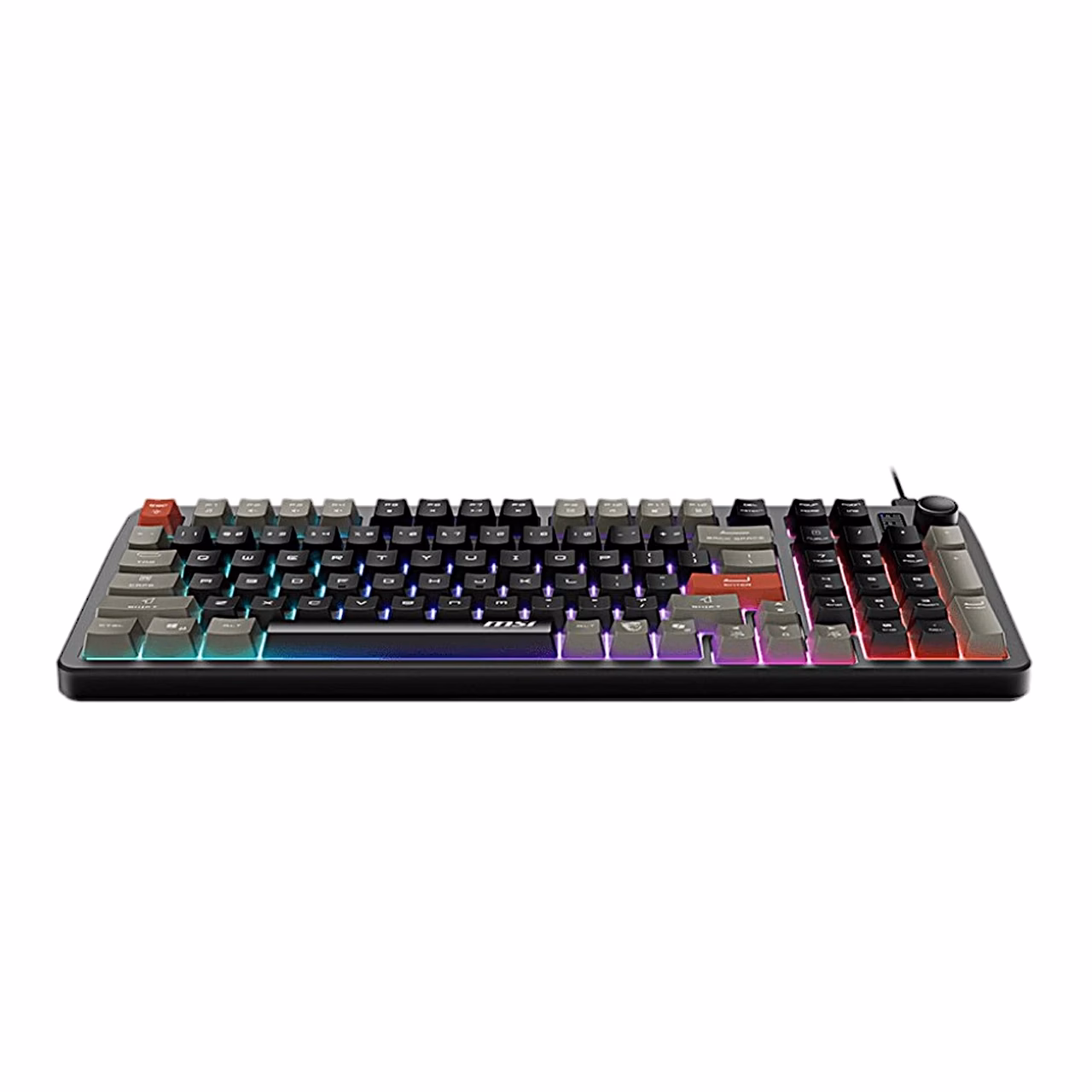 MSI FORGE GK110 eestvaates, valgusriba klaviatuuri alumises servas