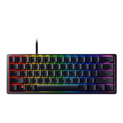 Mänguriklaviatuur Razer Huntsman Mini ülaltvaates RGB-valgustusega