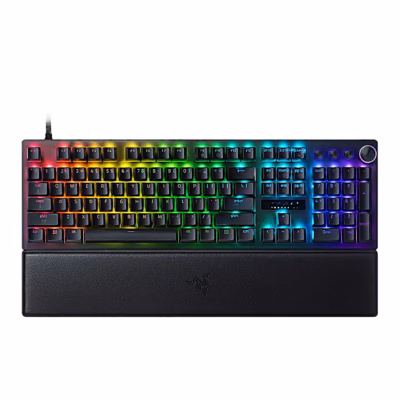 Juhtmega mänguriklaviatuur Razer Huntsman V3 Pro 8KHz randmetoega, pealtvaade