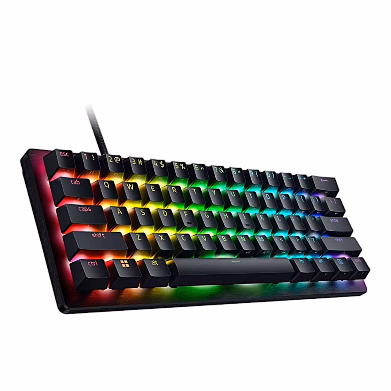Razer Huntsman V3 Pro Mini mänguklaviatuur nurga alt vasakult küljelt