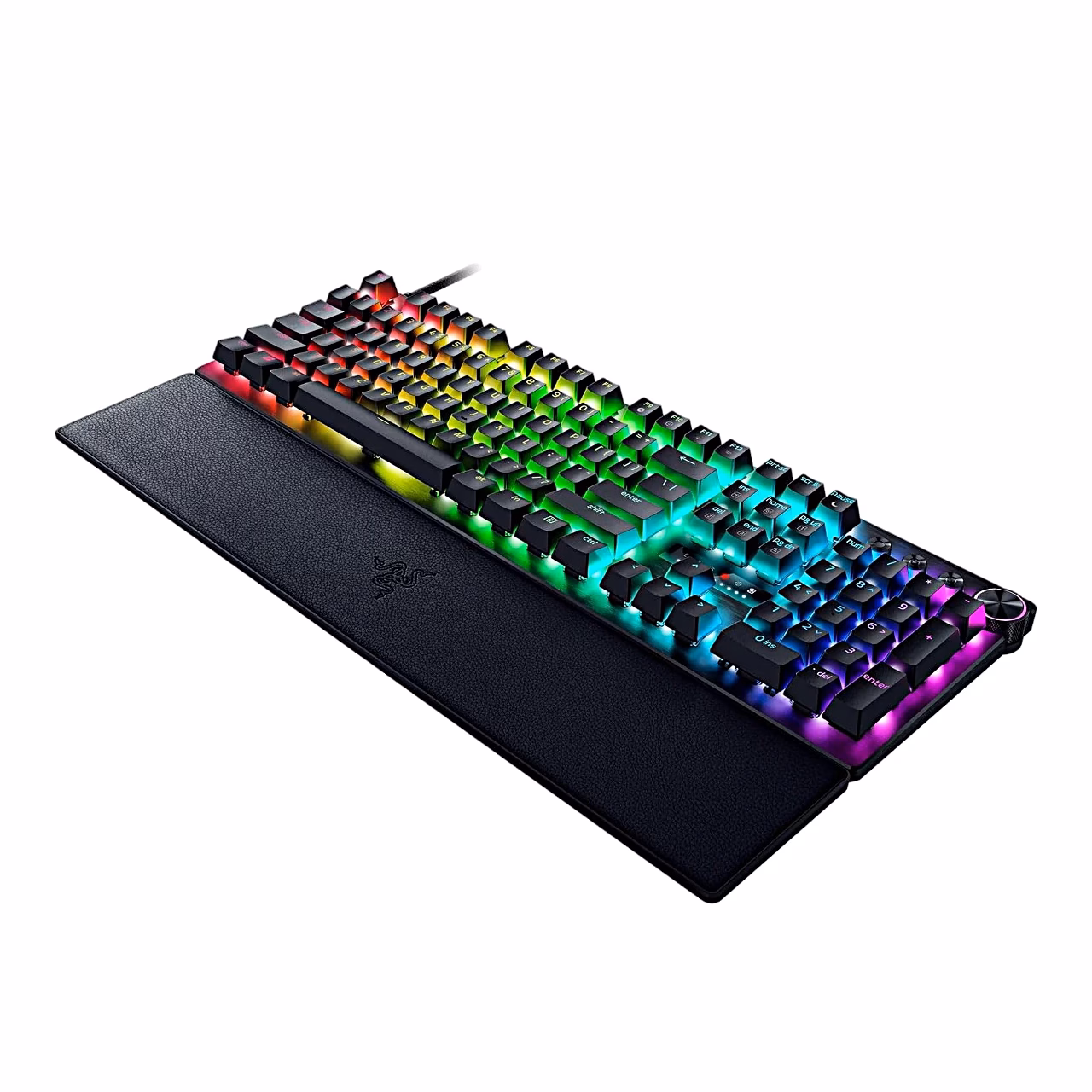 Razer Huntsman V3 Pro klahvistik helendavate klahvidega viltu vasakult vaadates