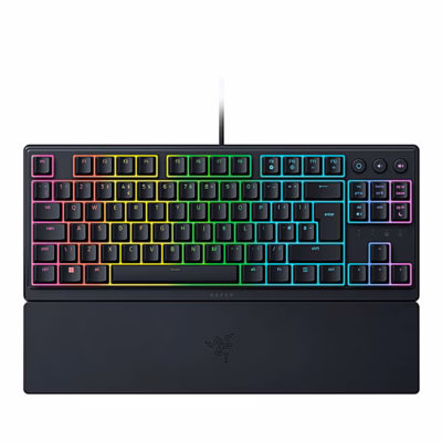 Mänguriklaviatuur Razer Ornata V3 TKL koos randmetoega, vaade otse pealt
