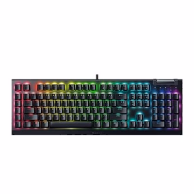 Razer BlackWidow V4 X klaviatuur ülalt, makroklahvid vasakus servas