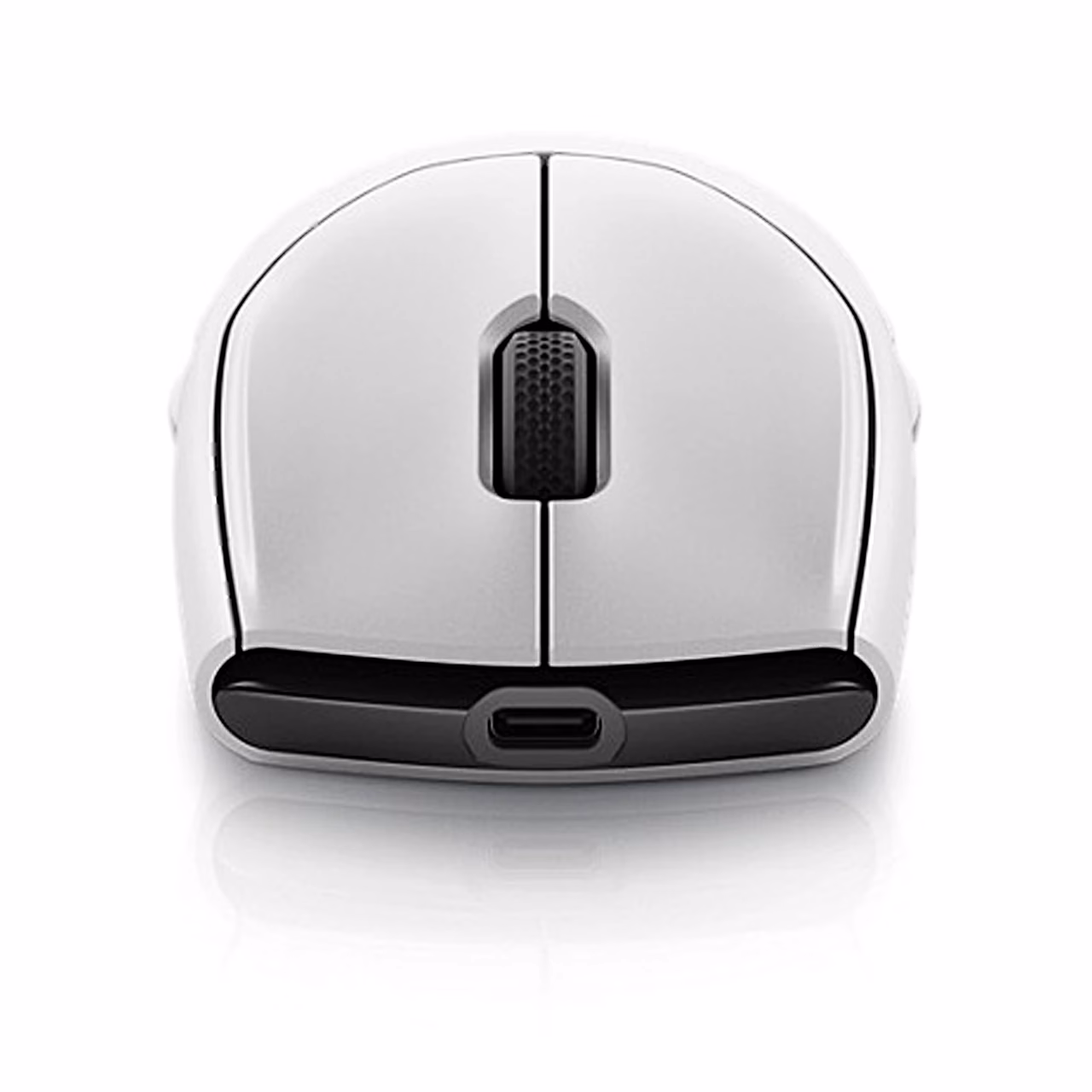 Optiline hiir Alienware AW720M eestvaates, USB-C-laadimispesa