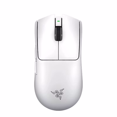 Valge juhtmevaba mängurihiir Razer Viper V4 Pro ülalt