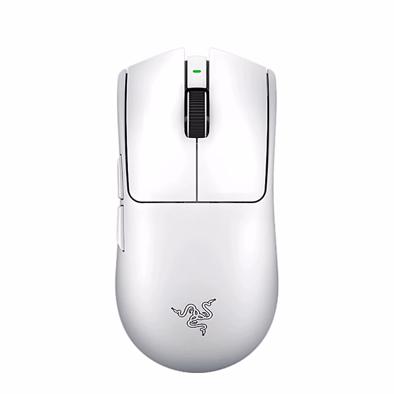 Valge juhtmevaba mängurihiir Razer Viper V4 Pro ülalt