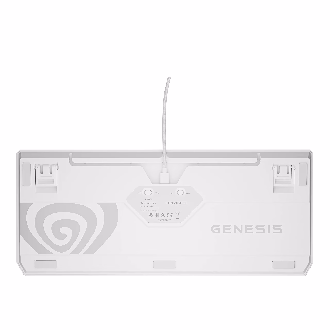 Genesis Thor 230 TKL Wireless põhi kaablikanali ja jalgadega