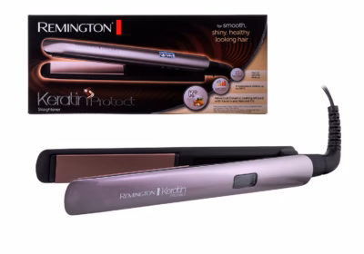 Juuksesirgendaja Remington Keratin Protect S8540 avatult pakendi ees