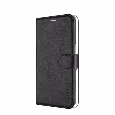 Must kaanega telefoniümbris FIXED Opus Redmi 15C jaoks, suletud kaas eest