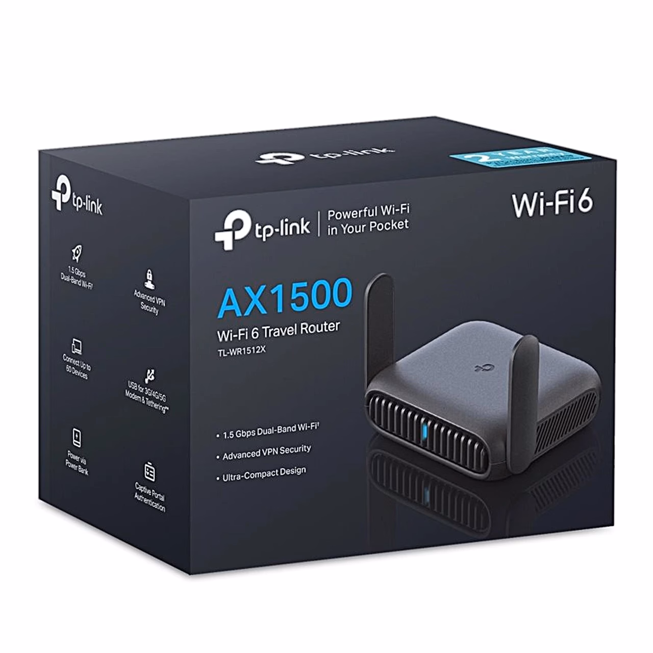 TP-Link Roam 6 TL-WR1512X AX1500 Wi-Fi 6 reisiruuteri müügikarp