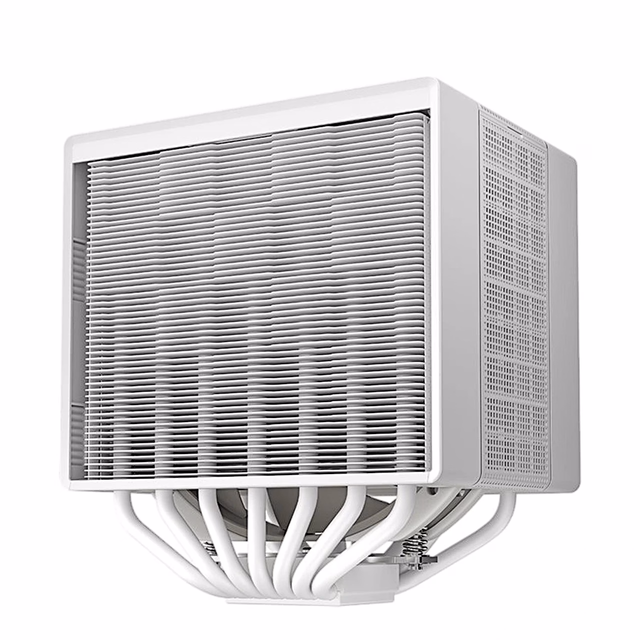 Õhkjahuti DeepCool ASSASSIN 4S WH eestvaade ribitorni ja soojustorudega