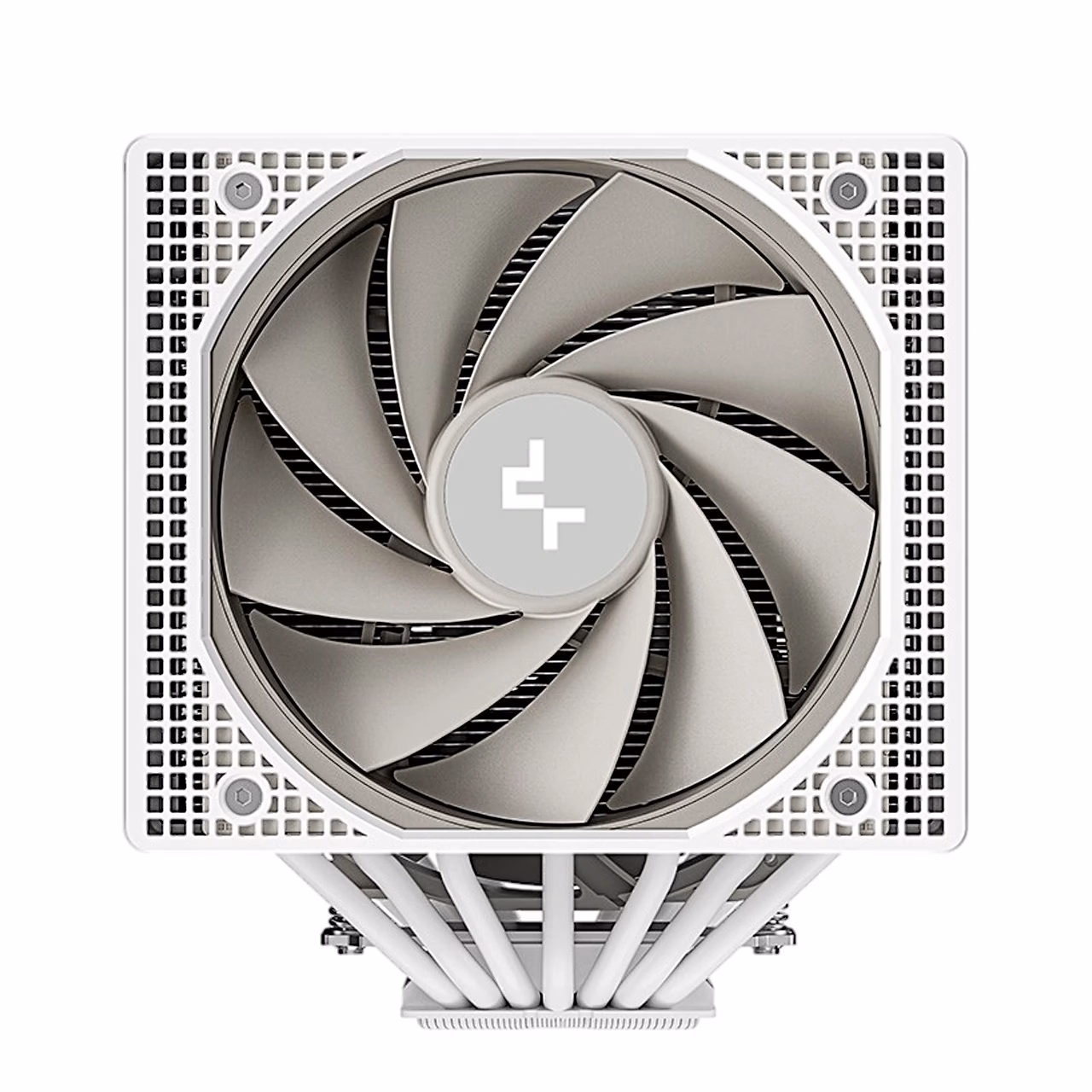 DeepCool ASSASSIN VC ELITE WH otsevaade ventilaatorile ja seitsmele soojustorule