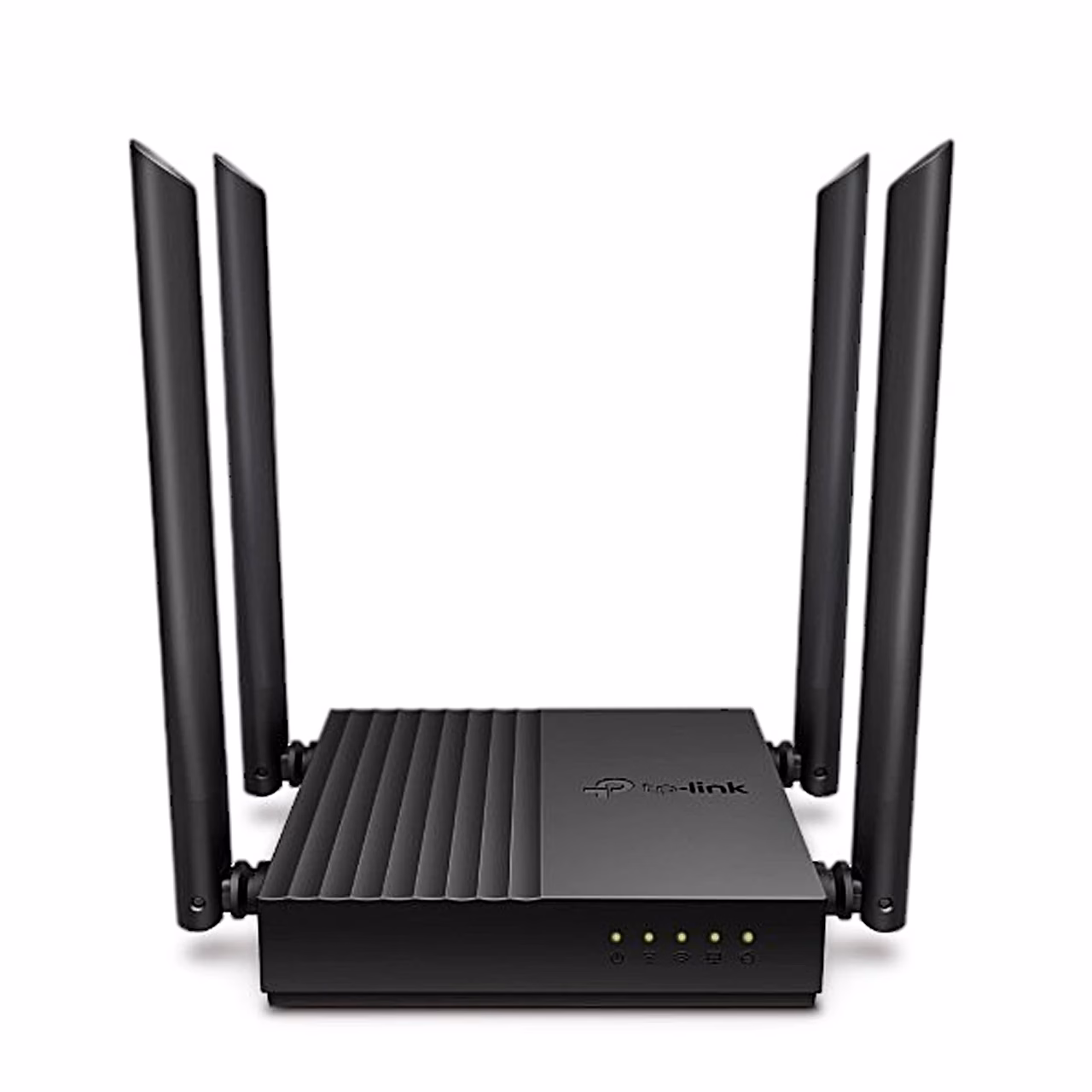 Kahesageduslik wifiruuter TP-Link Archer C64 eestvaates nelja püstise antenniga