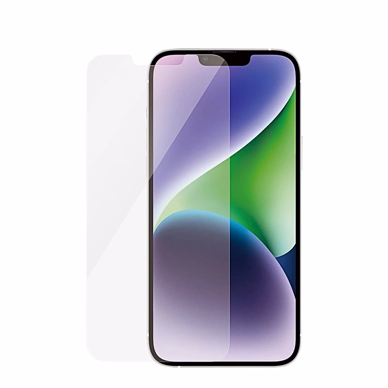 PanzerGlass ekraani kaitseklaas iPhone 14 Plus ekraani kõrval nihutatult