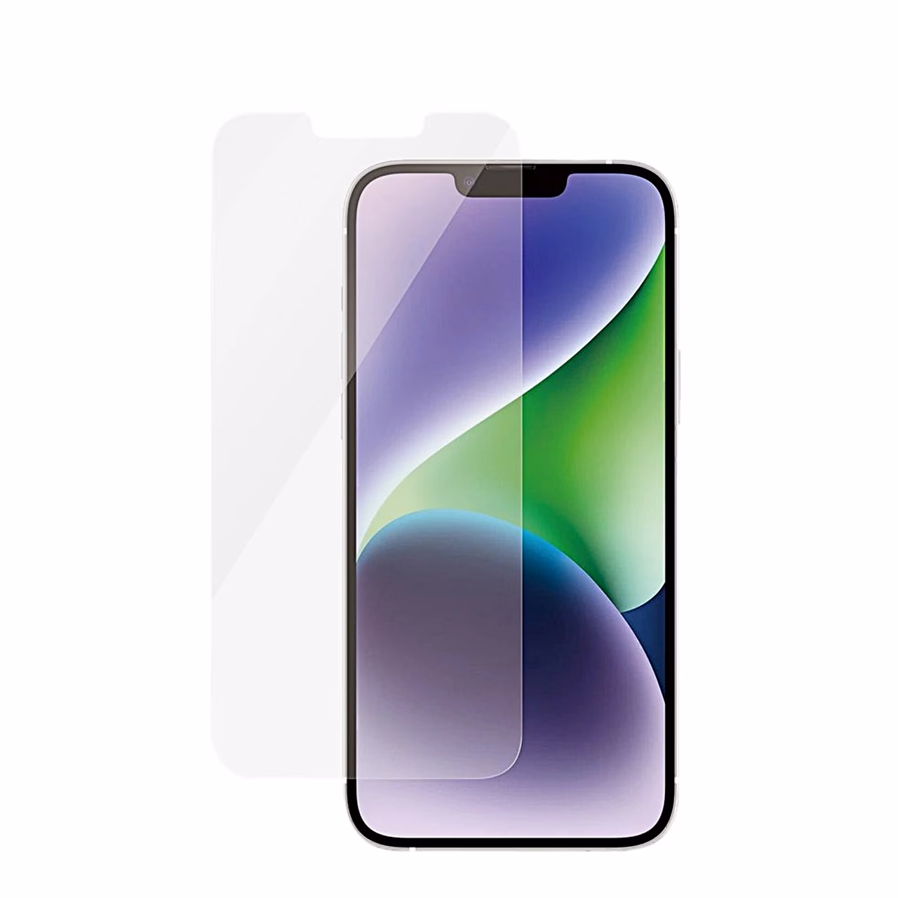 Läbipaistev PanzerGlass klaas osaliselt iPhone 14 Plus ekraanil