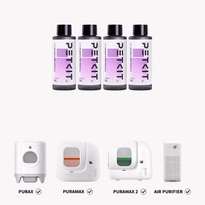 Kassi liivakasti õhupuhastusvedelik PETKIT P9214, 4 × 50 ml