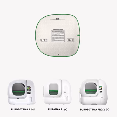 Kassi liivakasti põhjamatt PETKIT P99026, 41 × 41 cm, hall-roheline