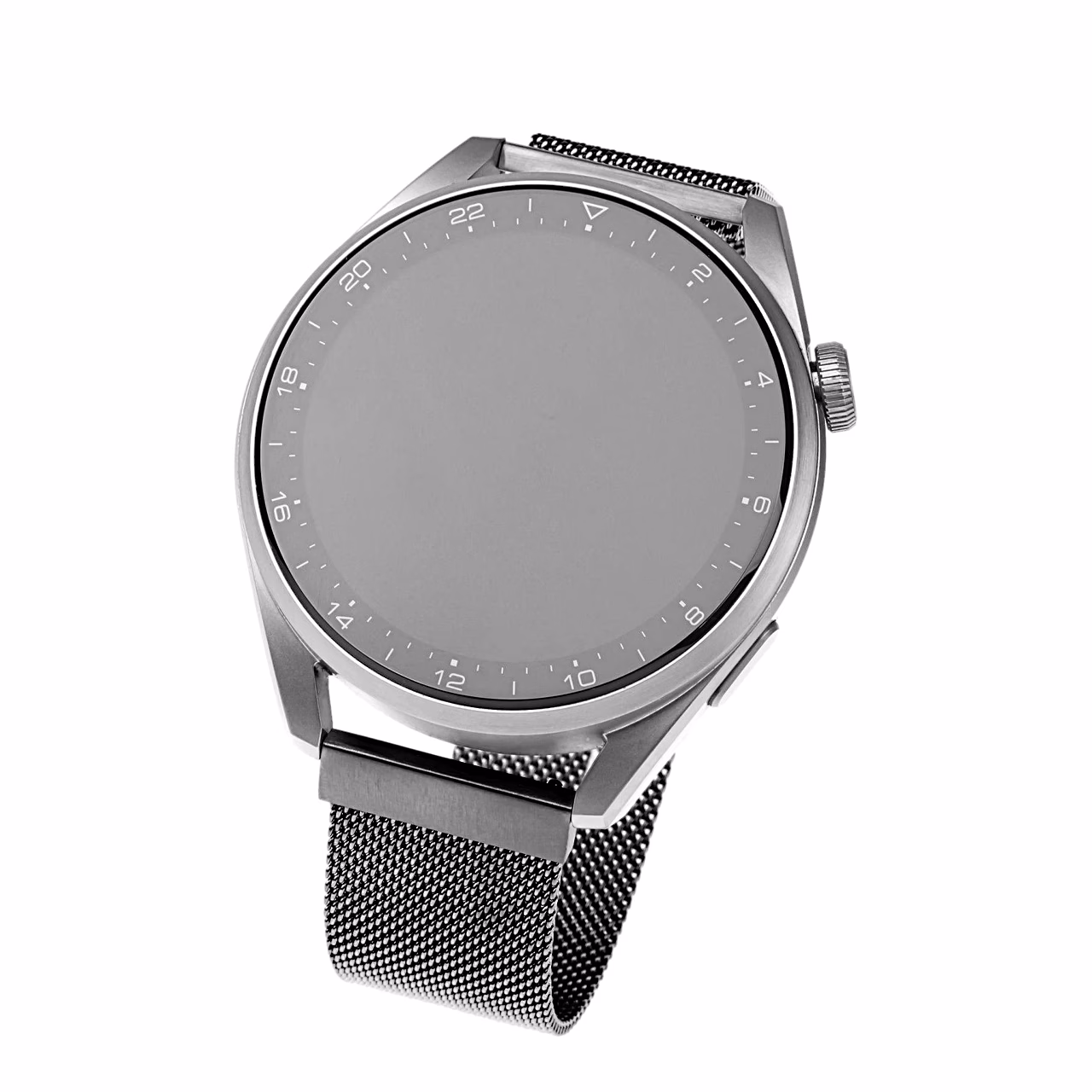 Nutikell musta võrkpunutud vahetusrihmaga FIXED Mesh Strap 20 mm