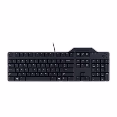 Kiipkaardilugejaga klaviatuur Dell KB813 ülevalt, kaabel ülaservas