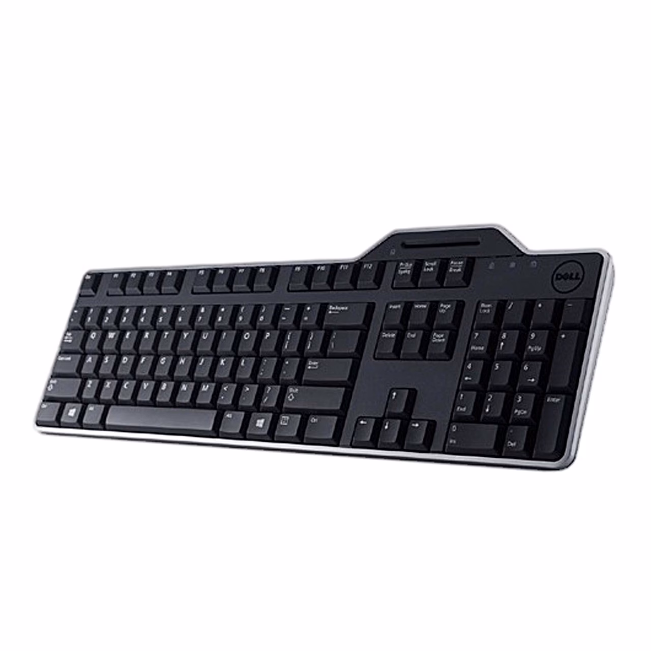 Dell KB813 klaviatuur nurga alt vasakult, kaardilugeja ülaservas