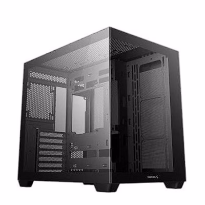 Must arvutikorpus DeepCool CG530 7F klaasist esi- ja külgpaneeliga nurga alt