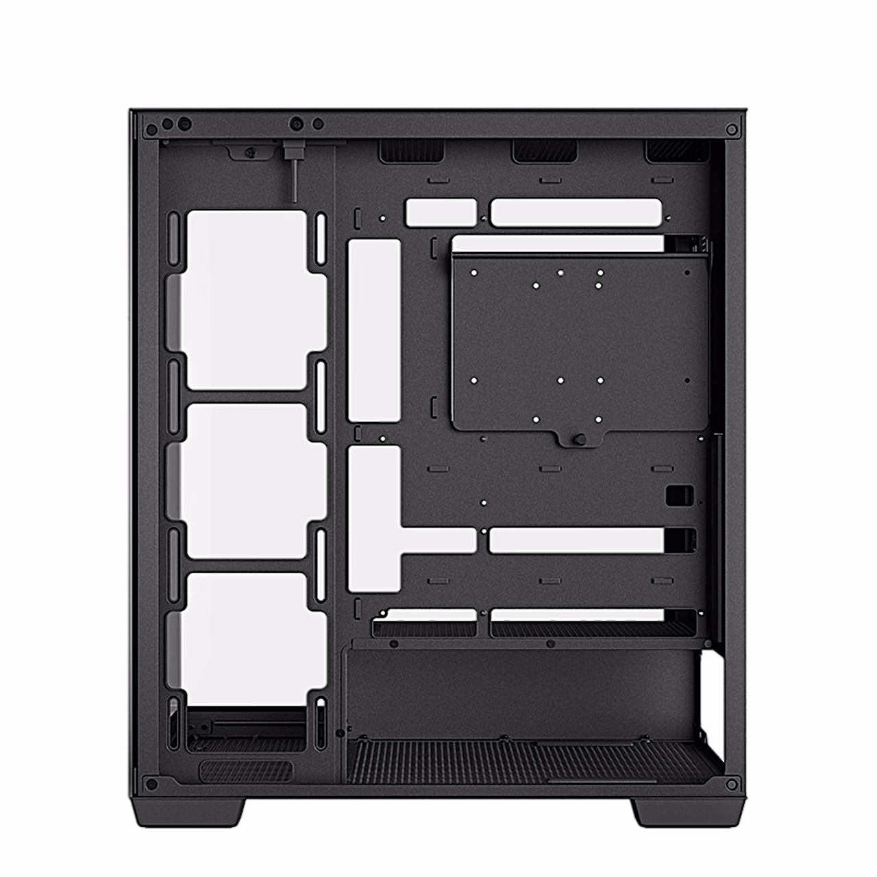 DeepCool CG580 parem külg emaplaadi aluse kaabliavadega ilma külgpaneelita