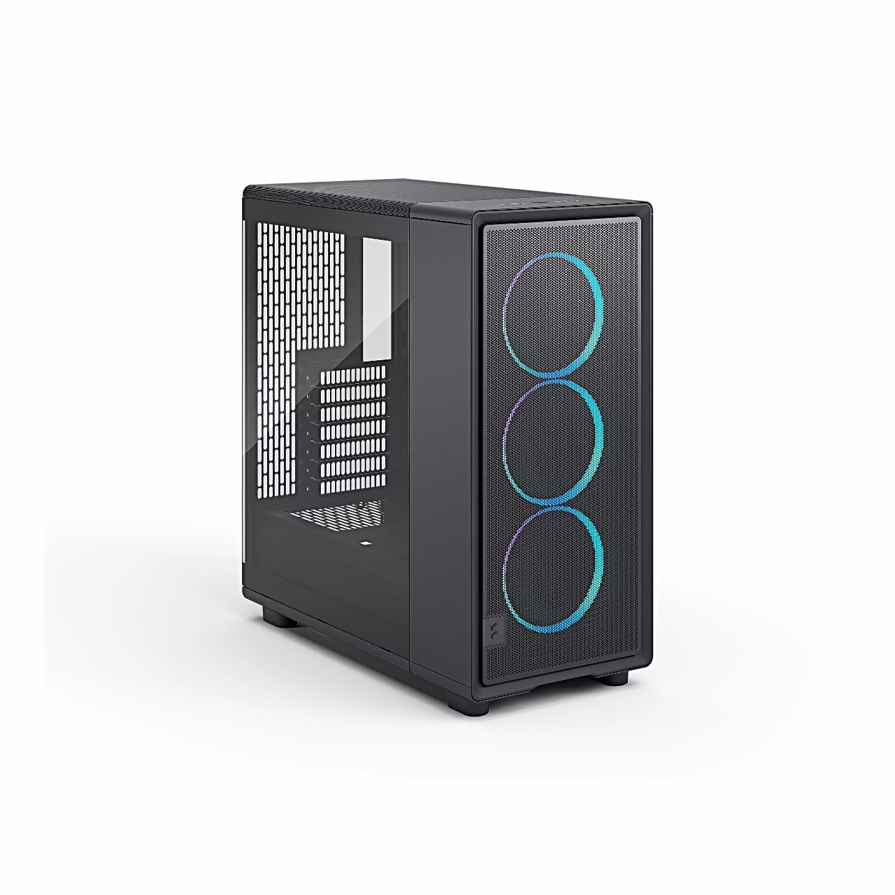 Fractal Design Epoch RGB vasakult nurga alt, klaasi taga kaablikanal