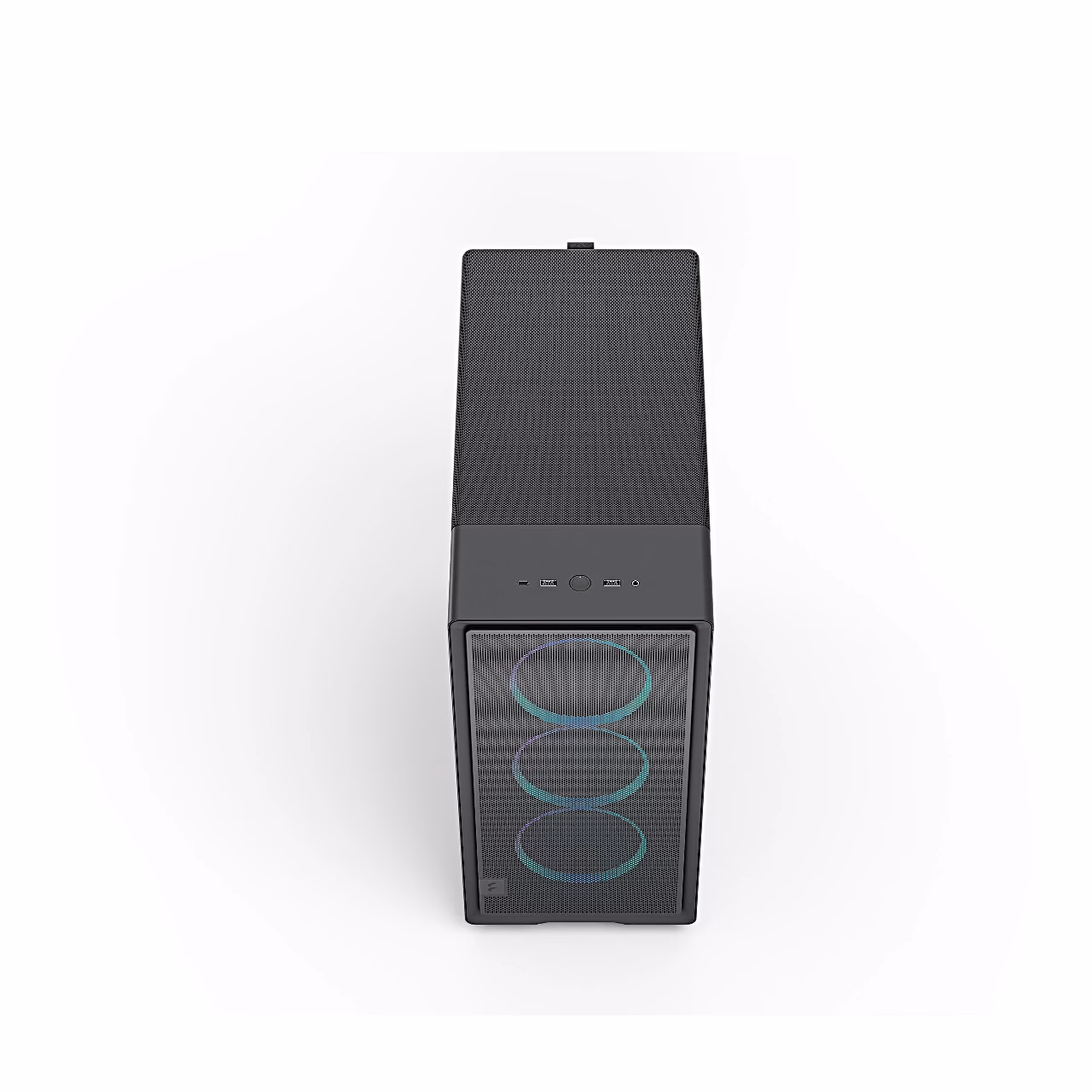 Fractal Design Epoch RGB ülalt, ventileeritud ülapaneel ja esipaneel