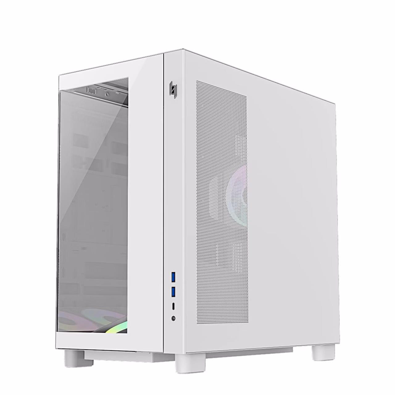 Gamemax NEX C53 paremalt küljelt, metallist külgpaneel