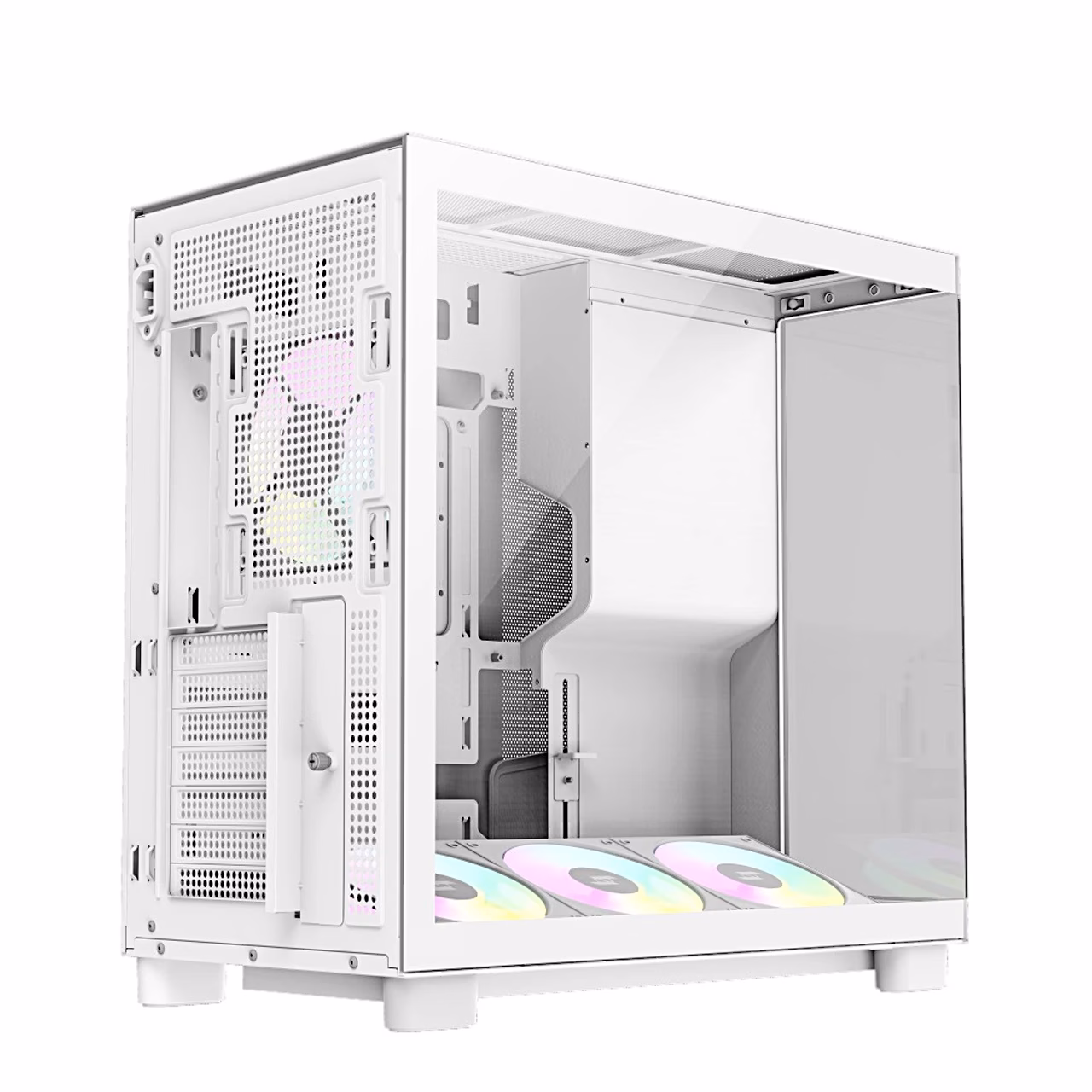 Gamemax NEX C53 tagumine kaablite ruum ja kettakinnitused