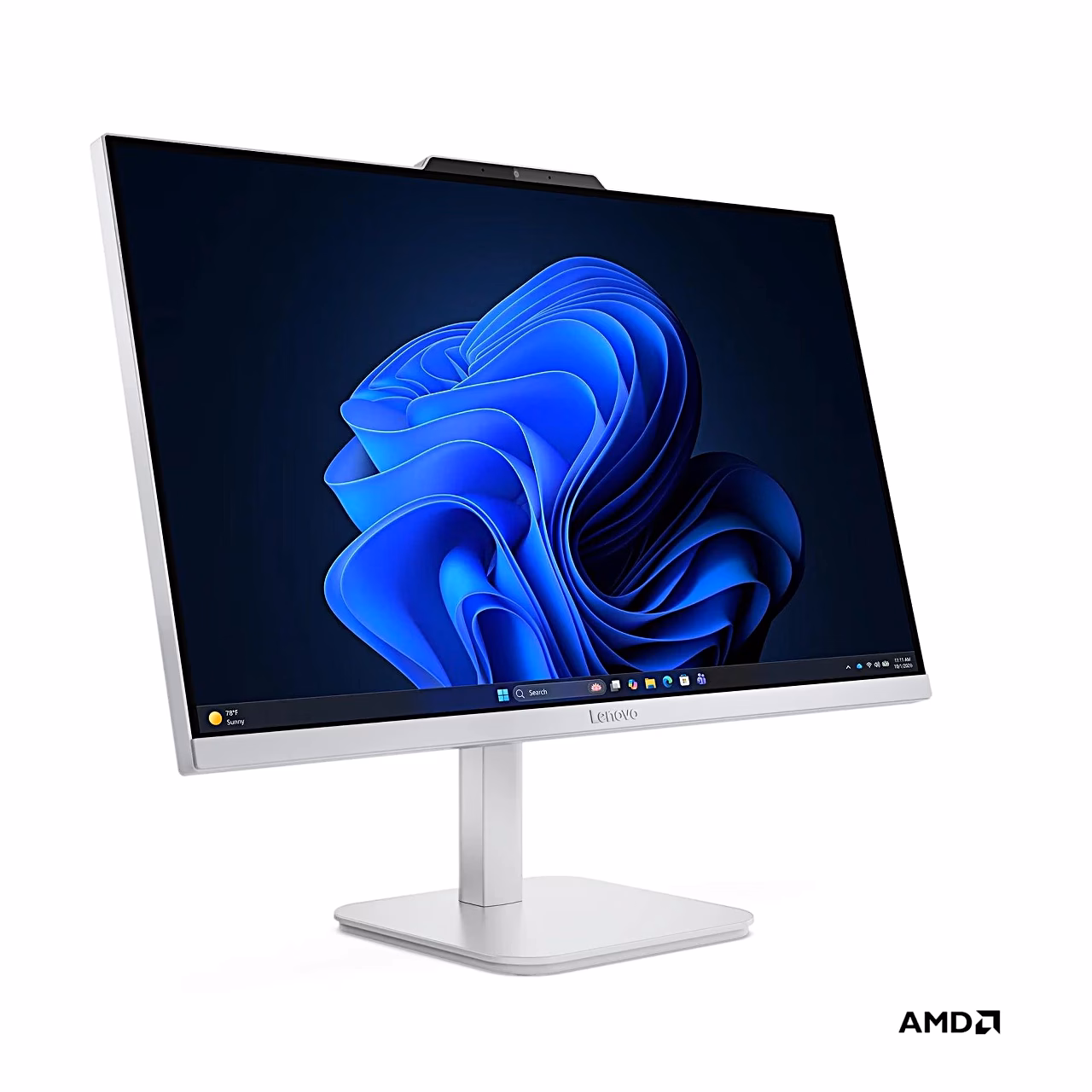 Lenovo A105 24 kõik-ühes arvuti paremalt eest vaadatuna