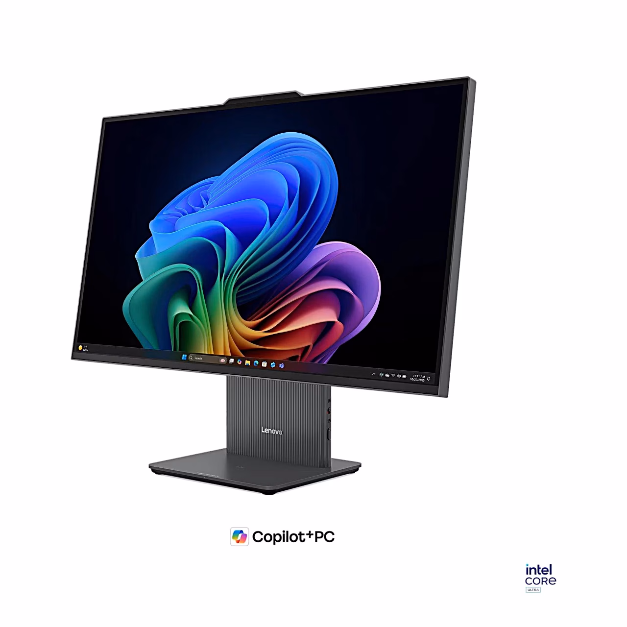 Hall kõik-ühes arvuti Lenovo IdeaCentre 27IPH11 vasakult eest vaadatuna