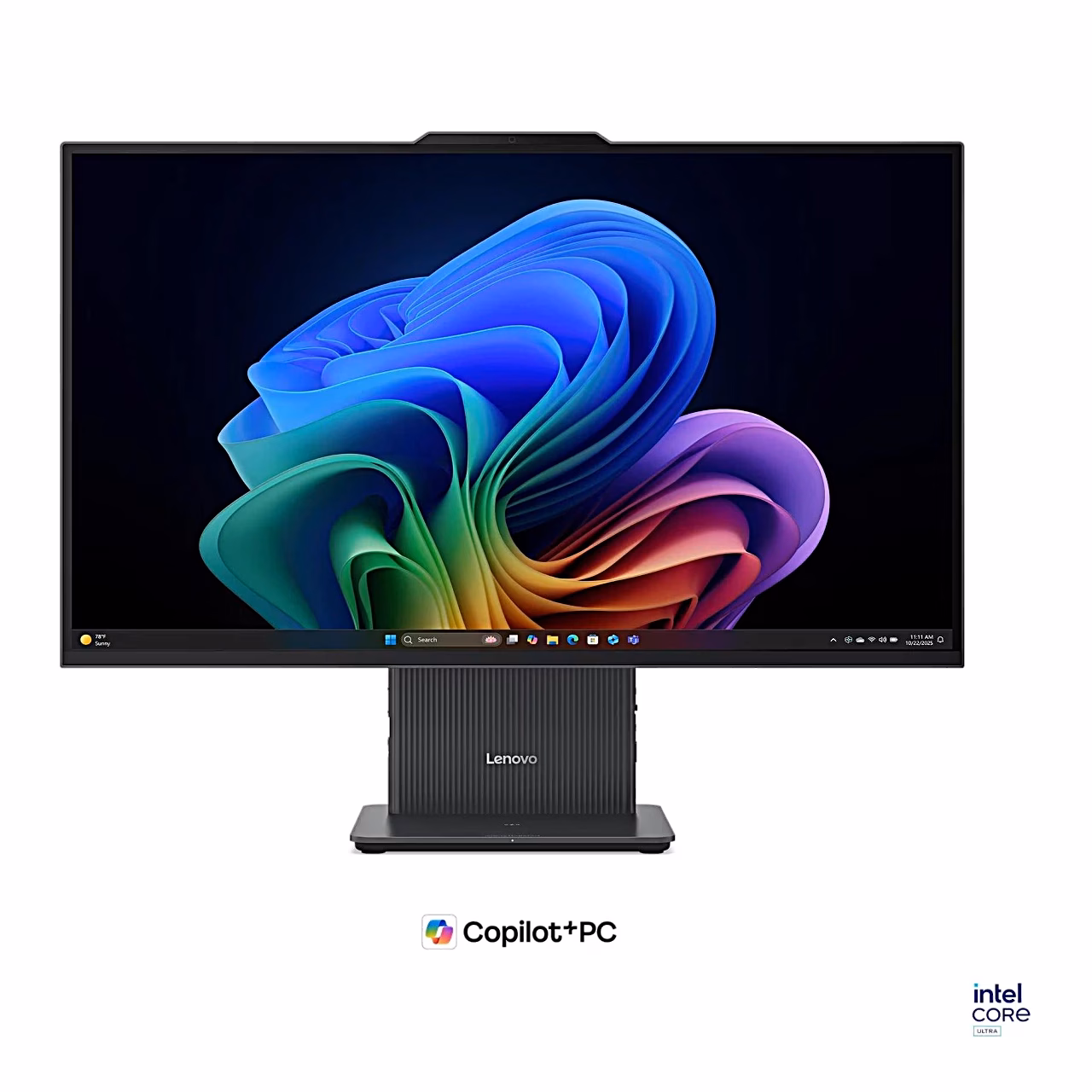 Lenovo IdeaCentre 27IPH11 otse eest, ekraani kohal veebikaamera