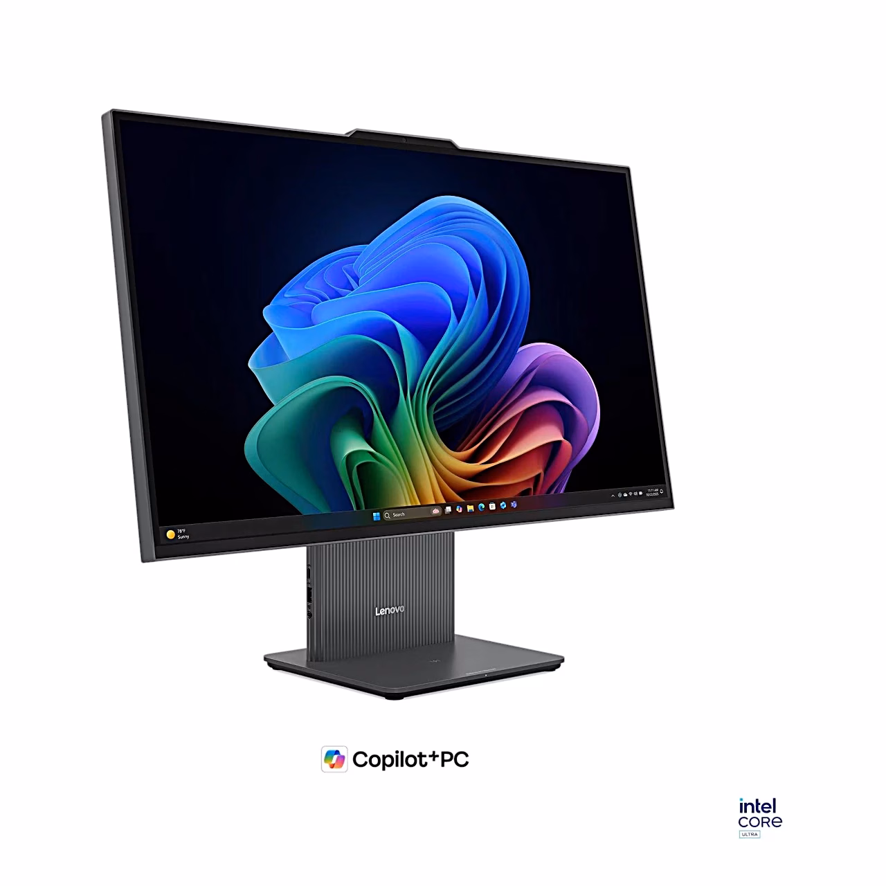 Lenovo IdeaCentre 27IPH11 tahapoole kallutatud ekraaniga vasakult