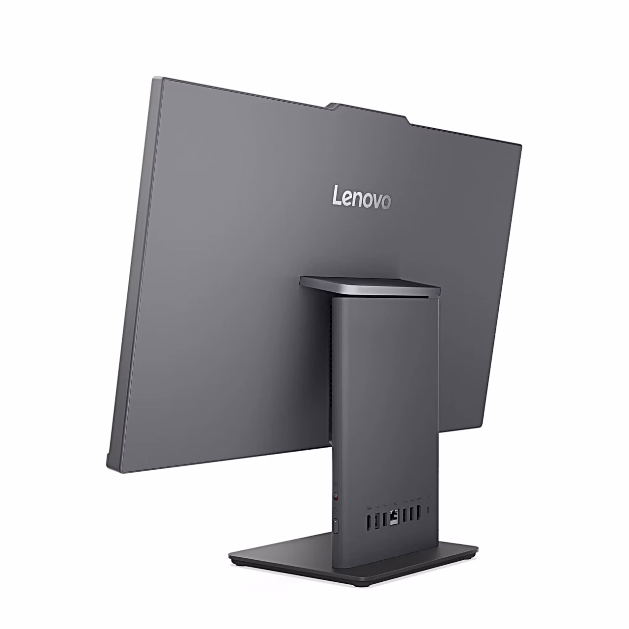ThinkCentre neo 50a 24 Gen 6 hall tagakülg, vaade vasakult tagant