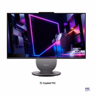 Kõik-ühes arvuti Lenovo Yoga 27IPH11 hall, eestvaade