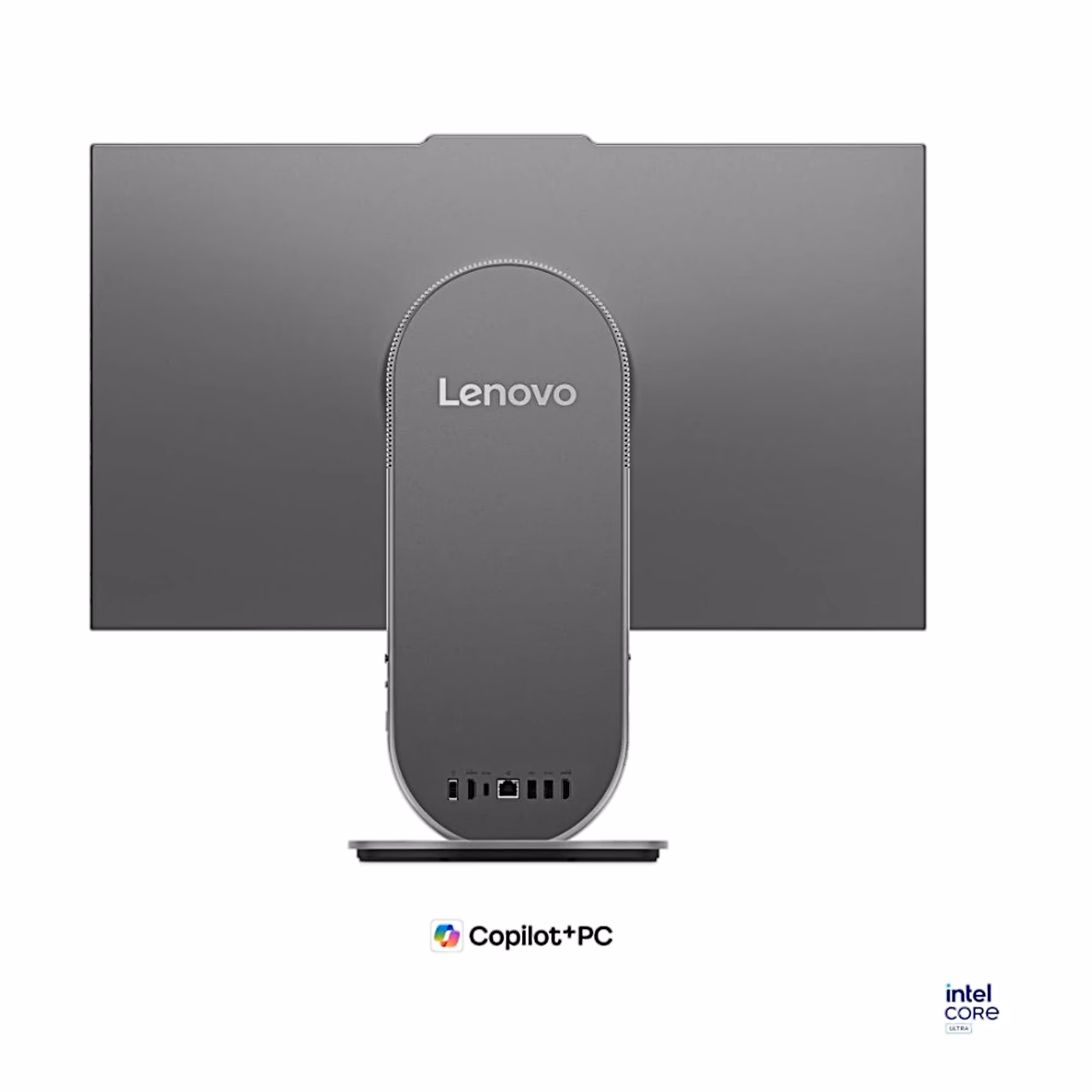Kõik-ühes arvuti Lenovo Yoga 27IPH11 tagakülg ja pordid jalas