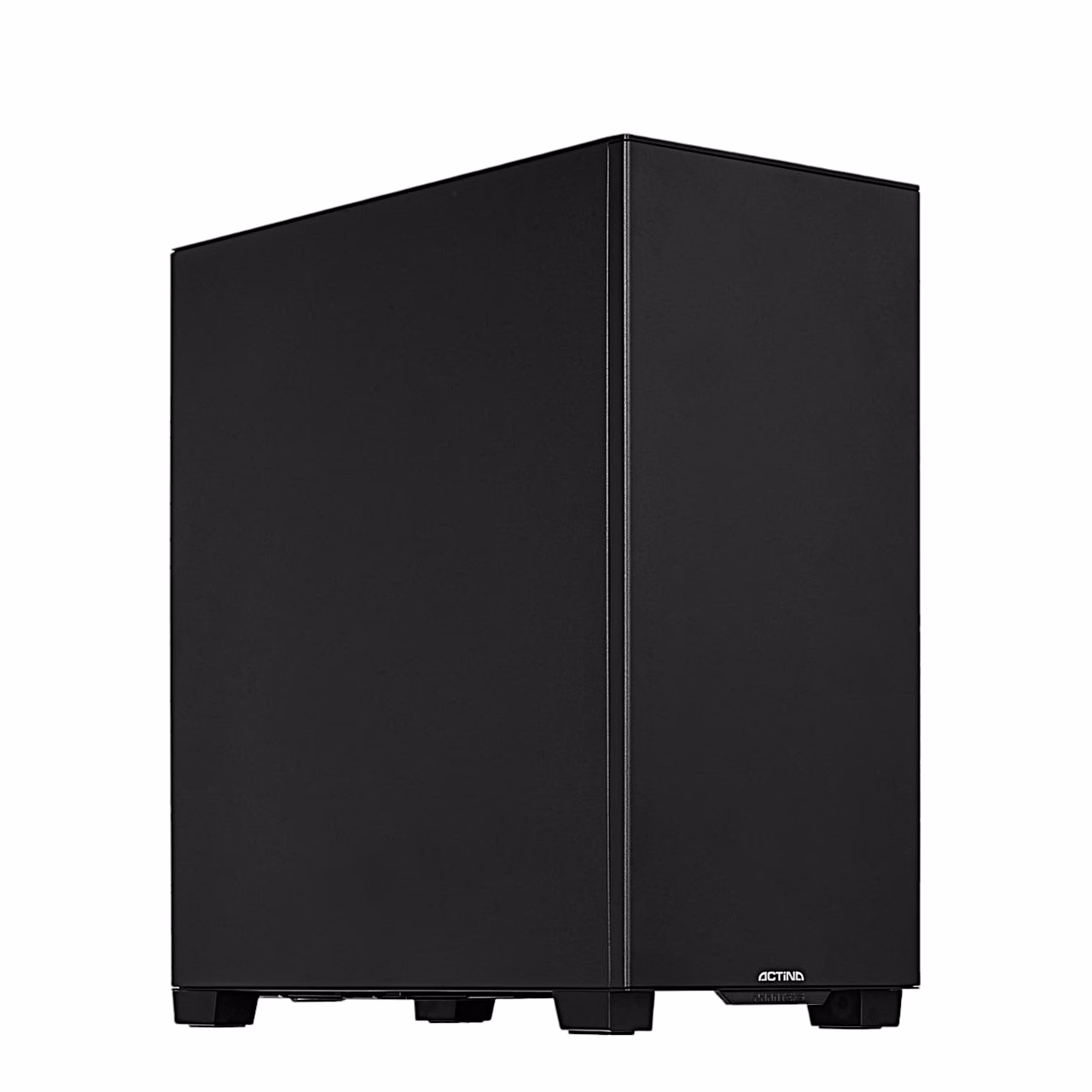 Must Actina mänguri lauaarvuti Phanteks XT Silent korpuses eest nurga alt