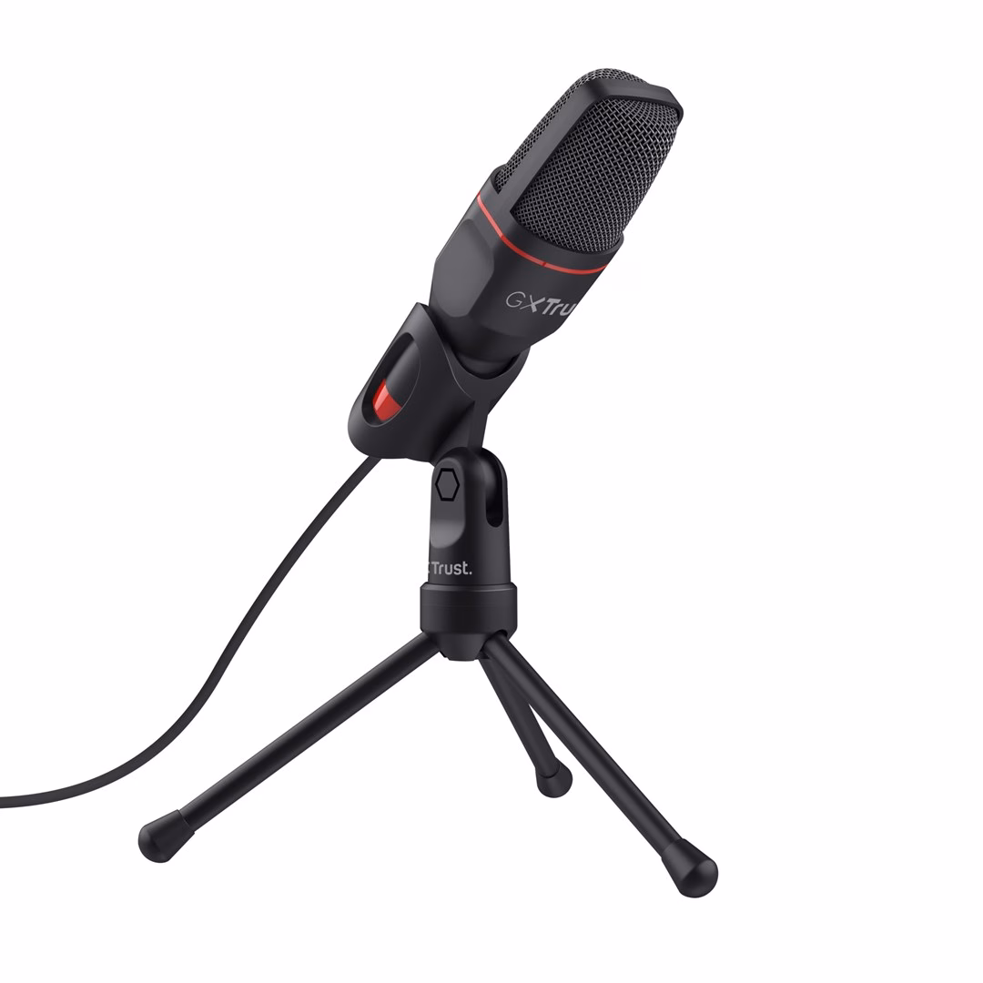 Mikrofon GXT 212 Mico kolmjalal koos kaabliga, vaade paremalt