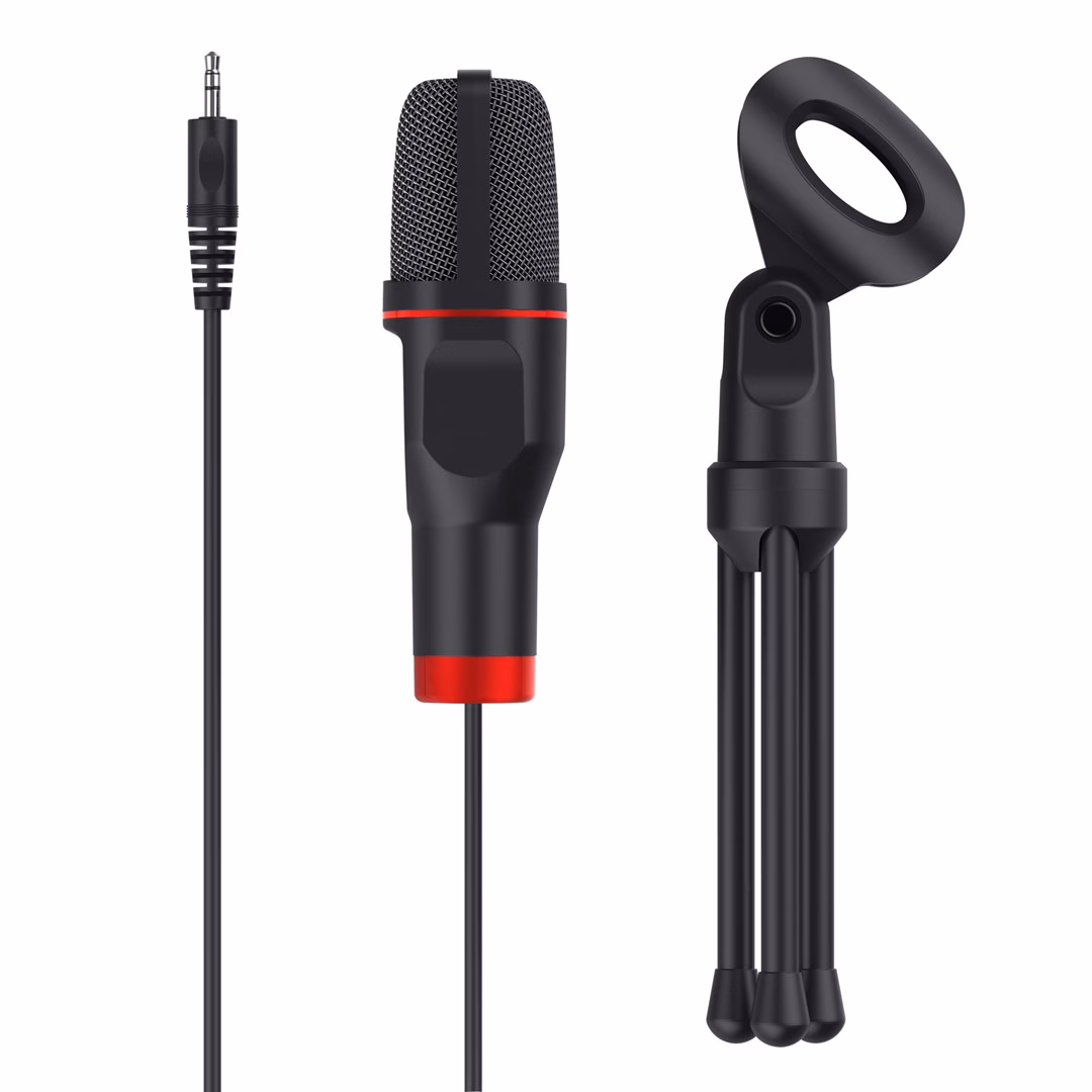 Mikrofoni GXT 212 Mico osad: 3,5 mm pistikuga kaabel, mikrofon ja kolmjalg