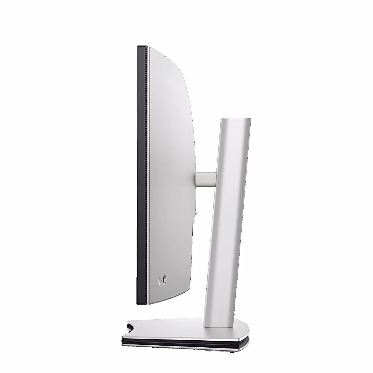 Dell UltraSharp U4025QW monitor külgvaates kõrgusreguleeritava alusega