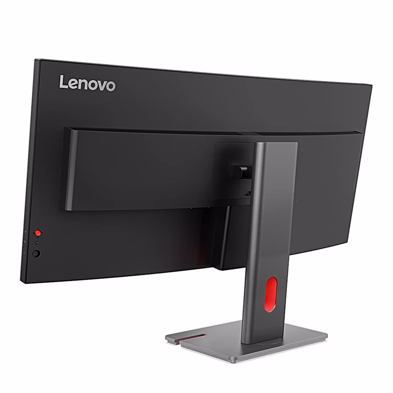 Lenovo ThinkVision P40WD-40 monitori tagakülg ja jalg vasakult nurgalt