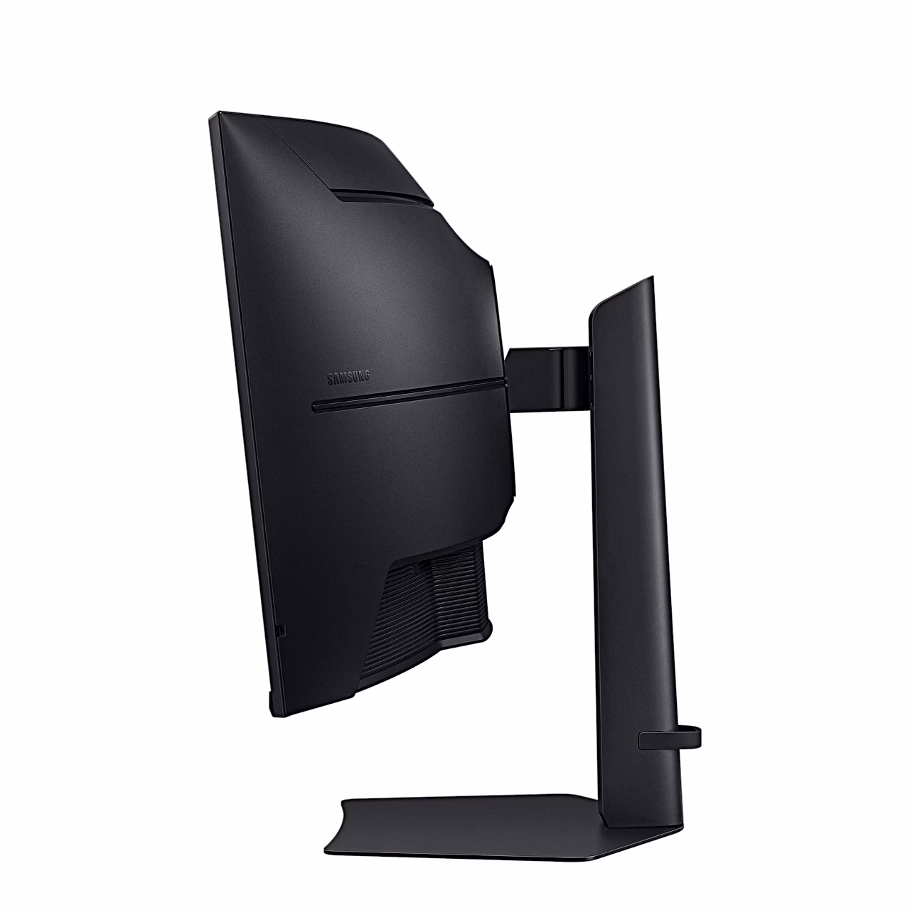 Samsung ViewFinity S8 monitor küljelt, ekraan alusel ülemises asendis