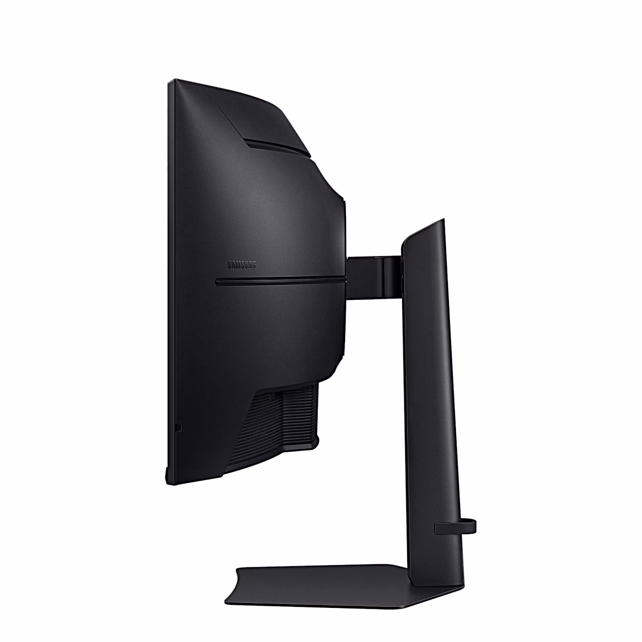 Samsung ViewFinity S8 monitor küljelt, ekraan alusel madalamal