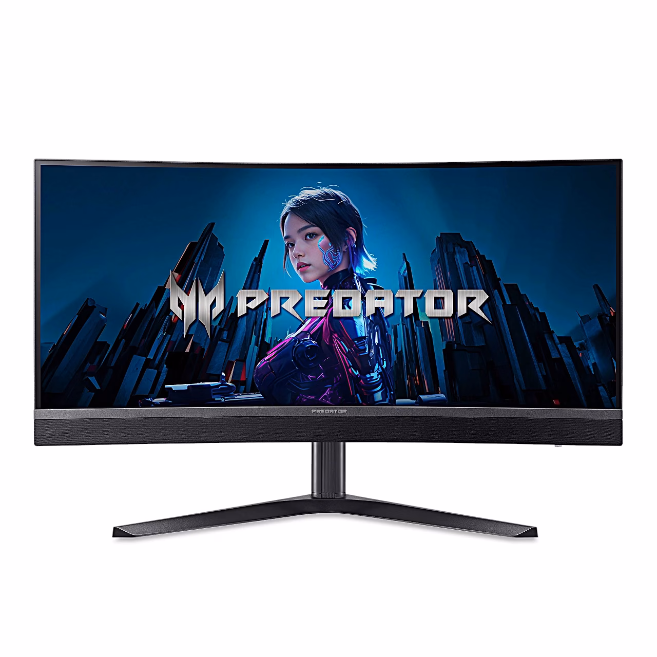 Kumer mängurimonitor Acer Predator X34 V3 eestvaates