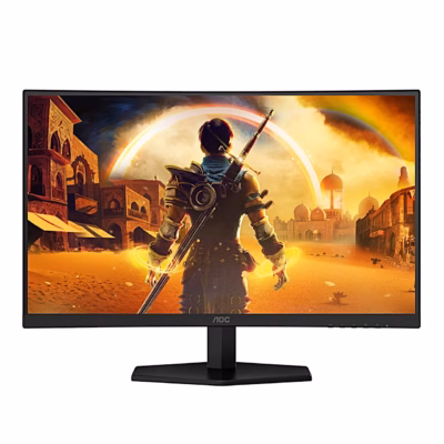 Kumer mängurimonitor AOC C27G42FE otse eest vaadatuna