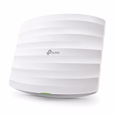 Laepaigaldusega WiFi-pääsupunkt TP-Link EAP223 eestvaates, roheline märgutuli serval
