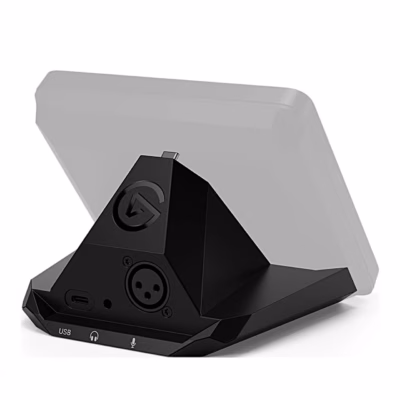 Elgato XLR Dock MK.2 tagant, XLR-pesa ja kõrvaklapiväljund, Stream Deck + kontuuriga